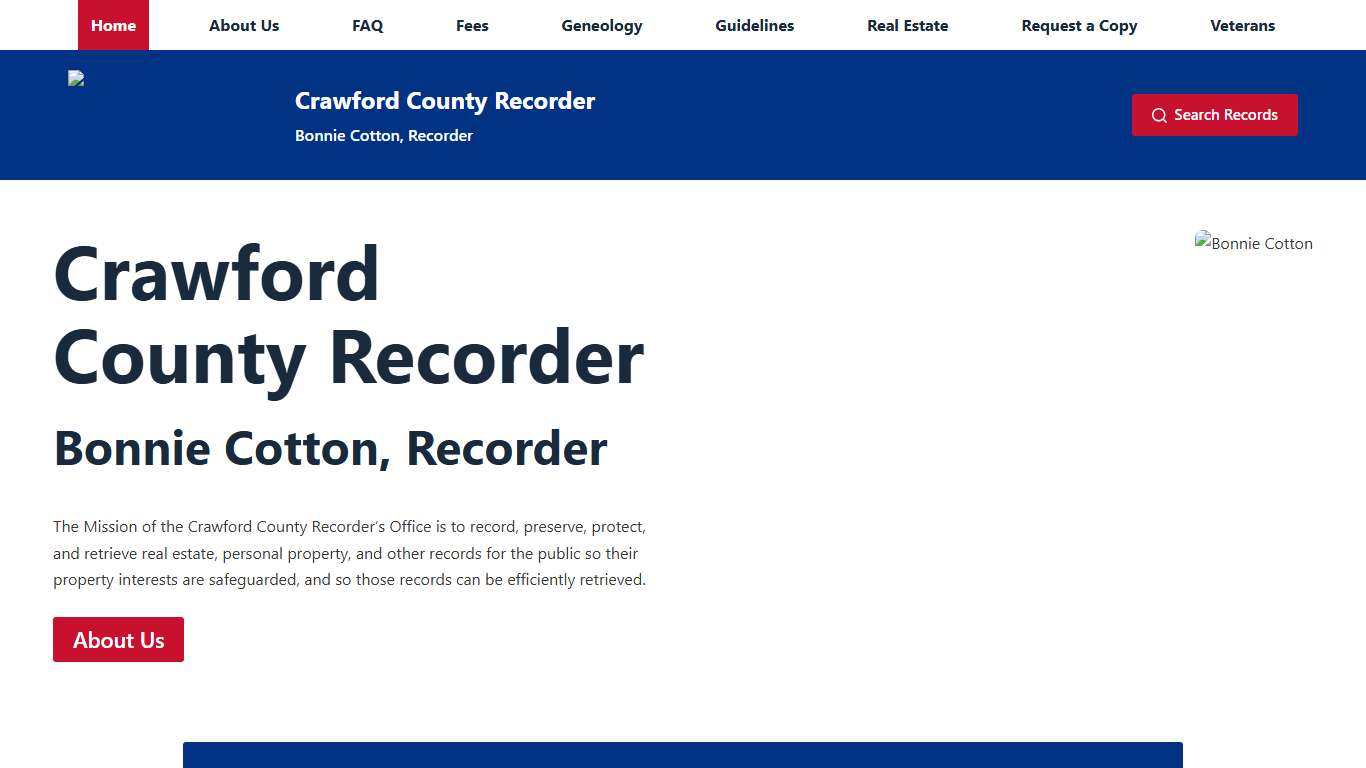 Crawford County Recorder – The Crawford County Ohio Recorder’s Office, Julie A. Smith, Recorder