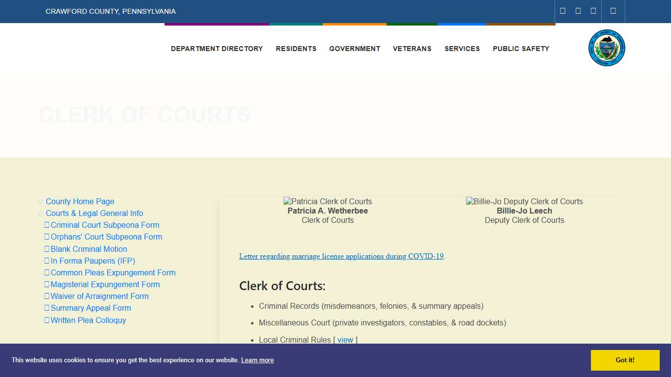 Clerk of Courts